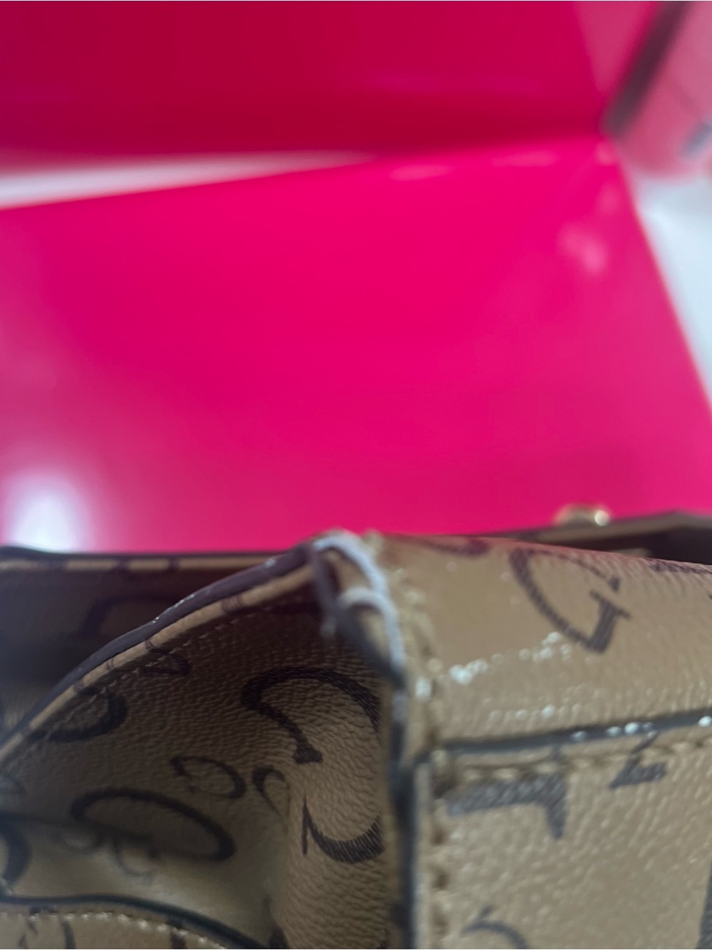 GUESS Factory Mandarina Logo Compartment Satchel - Picture 9 of 12